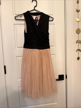 HD in Paris Black & Blush Tulle Special Occasion Dress